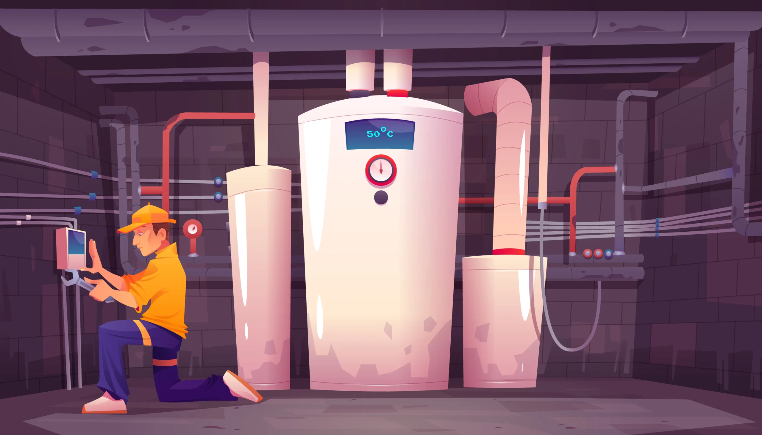 Instalación de deposito de inercia de aerotermia